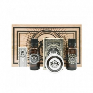 Dear Barber  II Groom & Go Set - olejek do brody 30 ml, wosk do wąsów 25 ml, woda toaletowa 30 ml